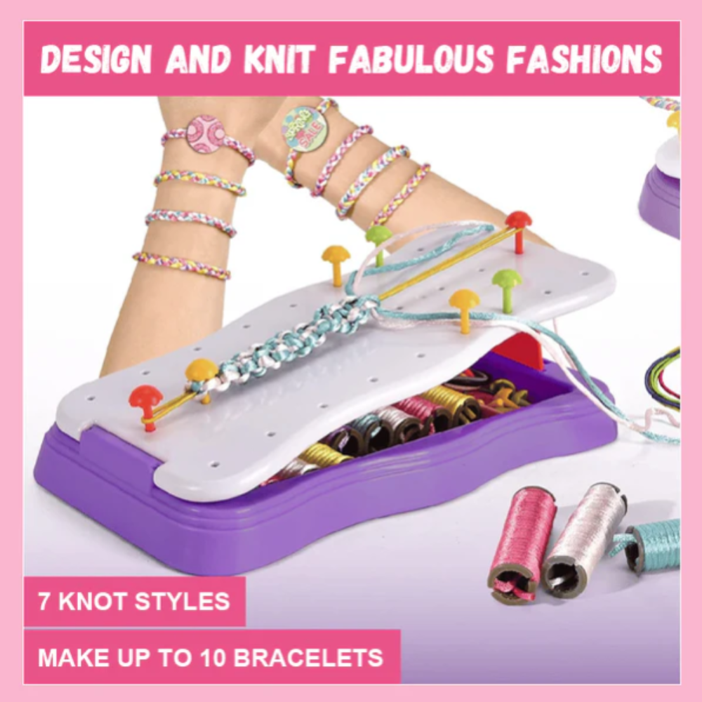 طقم صنع الحبال والضفائر اليدوي – DIY Hand Braider Set - Image 3
